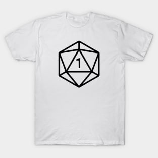 DnD - Natural 1 D20 T-Shirt